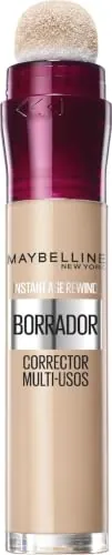 Maybelline New York Instant Anti-Age Corrector de Ojeras, 02 Nude | Corrector Multiusos, Cobertura Modulable, Enriquecida con Bayas de Goji y Haloxyl, Acabado e Hidratado, Instant Anti-Age