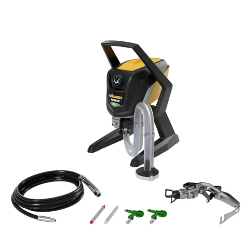 WAGNER Airless pulverizador de pintura Control Pro 250 R para pinturas plásticas/látex, barnices y esmaltes, 15 m²-2 min, regulación del aire a presión 110 bar, manguera 9m