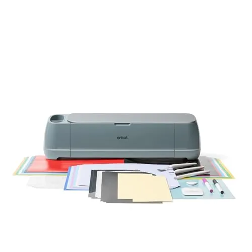 Cricut Maker™ 4 Essential Bundle, máquina de corte Smart, cortadora de vinilo DIY profesional y troqueladora para tela, cuero, Vinyl y muchos más materiales