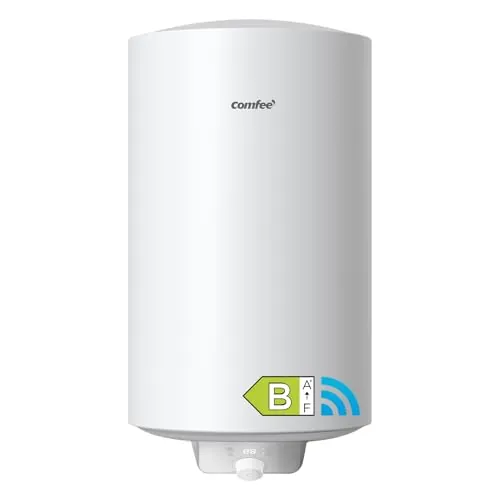 COMFEE' D80-15EFG Calentador de Agua Eléctrico Vertical 80 L, WiFi, Blanco