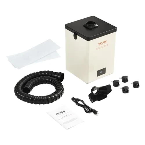 VEVOR Aspirador de Vapor de Soldadura Ventilador de Trabajo de 150 W Filtro de 3 Capas 332 m³/h Absorbente de Humo para Soldadura Compacto para Reparación de Teléfonos de Soldadura DIY Impresión 3D