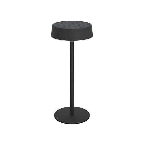 EGLO Lámpara solar de mesa LED para exteriores, batería inalámbrica