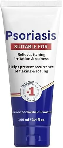 Crema emoliente de 100ml para eccema, Psoriasis y dermatitis, alivio calmante e hidratante para pieles irritadas y con picazón