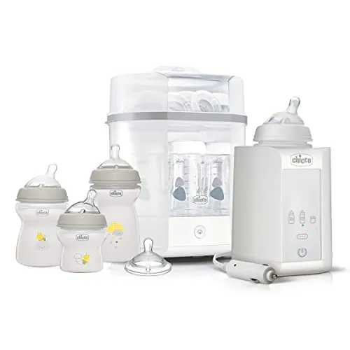 Chicco Starter Set - Esterilizador/Calentador de biberones - Kit Biberón