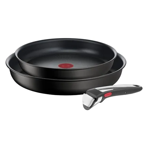 Tefal Ingenio Unlimited On - Juego de 2 Sartenes 24/28 cm, Aluminio