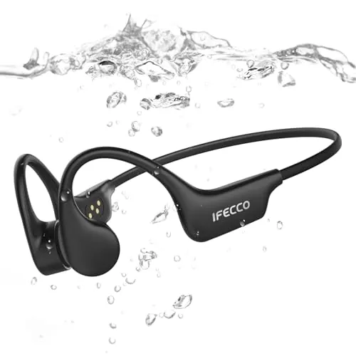 IFECCO Auriculares Conduccion Osea Natacion,IP68 Resistente al Agua