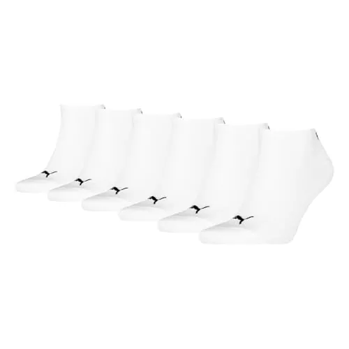 PUMA Unisex Sneaker Plain, Calcetines Unisex adulto, Blanco - Nuevo, 39-42
