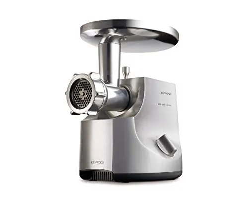 Kenwood Pro Food Mincer Picadora de Carne Eléctrica, 3 Discos Acero Inoxidable, 2 Velocidades, MG700, Potencia 2000W, Color Plata