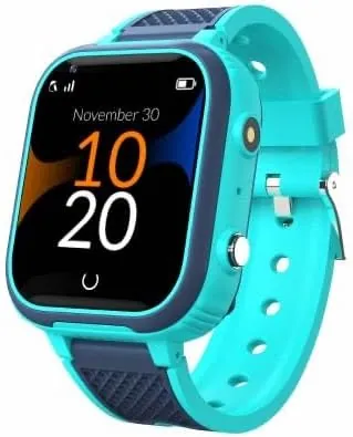 Robin K1 + SIM Preactivada · Sin Juegos, Ni Redes Sociales · Smartwatch niños con GPS y Llamadas + Chat, Modo Colegio, SOS, GPS, Linterna y Pasos + App Familiar Robin (con SIM, Verde)