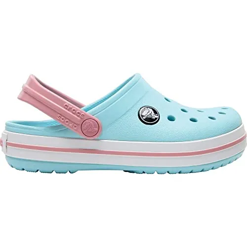 Crocs Crocband Clog T, Zuecos Unisex niños, Multicolor Ice Blue White, 22/23 EU
