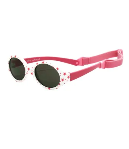 Kiddus Gafas de Sol Bebé 0 a 12 Meses, Recién Nacido y Neonato, Polarizadas CAT3 UV400, Bebés Niño Niña, Muy Flexibles de TPE, con Banda Ajustable, Sin BPA, Cumple Normativa ISO y CE