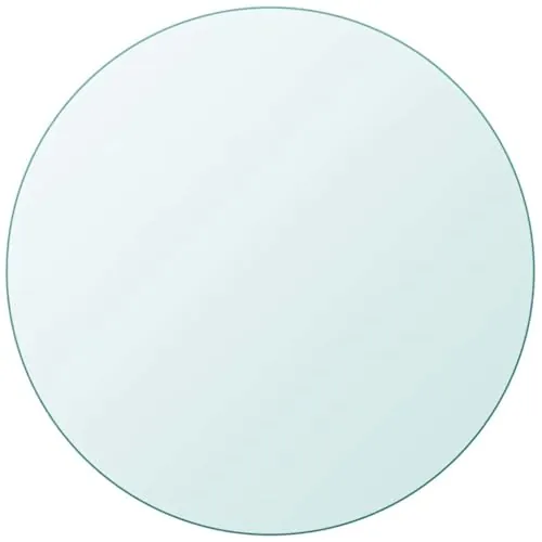 vidaXL Tablero de Mesa de Cristal Templado Redondo 900 mm