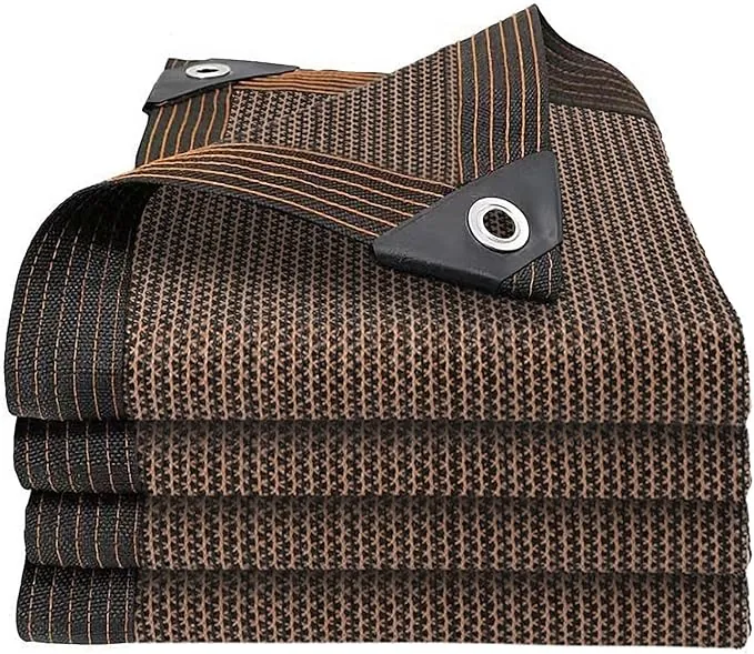 Red de protección solar para jardín de 4 x 6 m, red de sombreado con ojales para toldo de terraza, protección solar para recintos al aire libre, roedores, red de sombra exterior