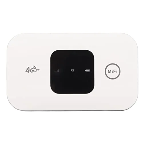 Enrutador WiFi 4G Portátil, Enrutador de Tarjeta SIM Inalámbrico Punto de Acceso a Internet Punto de Acceso WiFi Móvil, Conecte hasta 10 Dispositivos, Batería de 2100 MAh