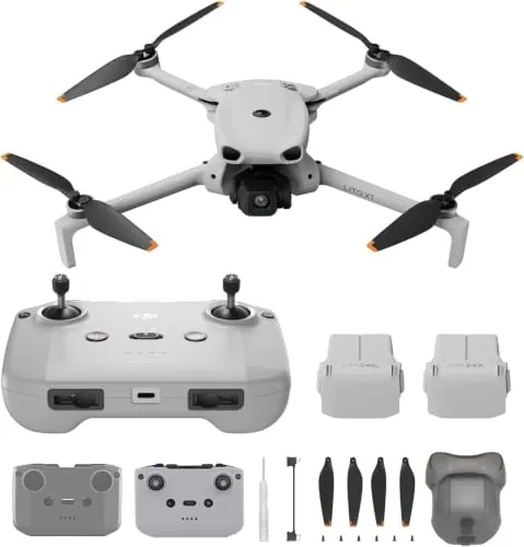Pack dji Lito X1 Dos Baterías con dji RC-N3, dron con cámara 4K fácil de Usar para Principiantes, ActiveTrack, Sensor de 1/1.3 Pulgadas, C0 (Funda protectora)