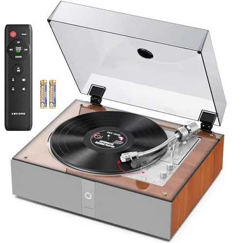 1 BY ONE Tocadiscos de Vinilo Totalmente Automático Todo en Uno
