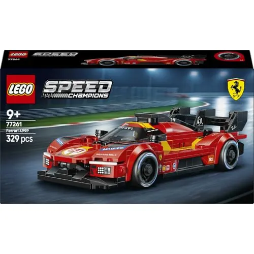 LEGO Speed Champions Ferrari 499P - 77261 | Juguetes para niños de 9+ años, maqueta de coche de carreras, merchandising deportivo, regalo de cumpleaños, 329 piezas