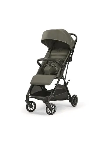 Inglesina NOW Silla de Paseo Compacta Ligera 7,2 kg, Cierre Automático One Touch, Respaldo Reclinable 170°, Capota UPF 50+, desde el Nacimiento hasta 22 kg, Sprint Green