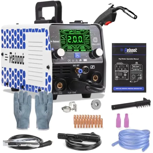 Soldador MIG 5 en 1 200A 240V LED Reboot RBM2000G