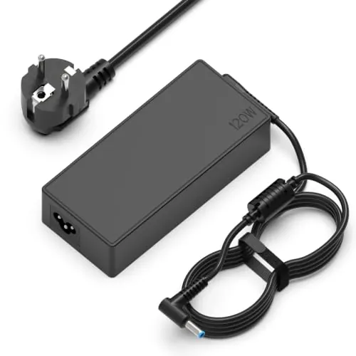 Hafiuege 120W Cargador para portátil de Compatible con HP Dock | USB-C Dock G5 G2 Dockingstation 5TW10UT 5TW10AA 5TW13AA Envy 15 17 Series Omen 15-5000 15-5100 15-5200 Cargador 4,5 x 3,0 mm