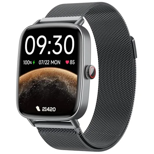 Fitpolo Reloj Inteligente Mujer con Llamadas, Whatsapp Mensajes, 1.85" Smartwatch con SpO2/Pulsómetro/Monitor de Sueño, 110 Modos Deportes Podómetro, IP68 Regalo Pulsera Actividad para Android iOS