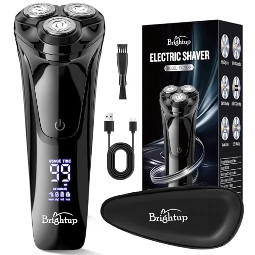 Brightup Maquinilla de Afeitar Hombre con Cabezal Flotante 4D