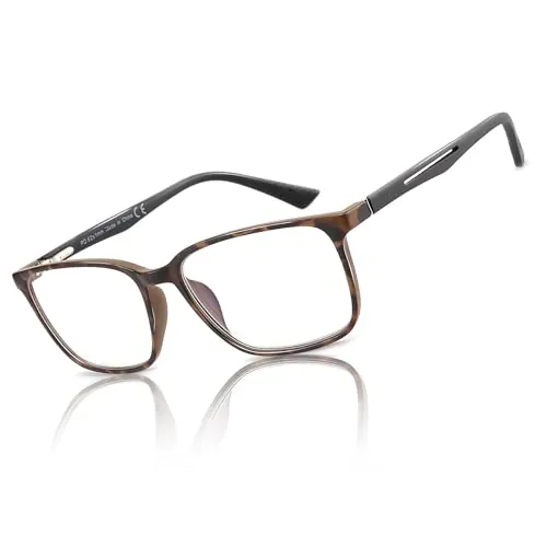 ZENOTTIC Gafas Filtro Luz Azul,Gafas Presbicia Hombre - Montura Cuadrada Antirreflejos para Deporte y Computadora,Gafas de Lectura