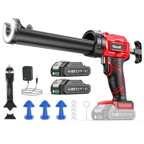 Uaoaii Pistola Silicona Bateria 18V, Velocidad Ajustable