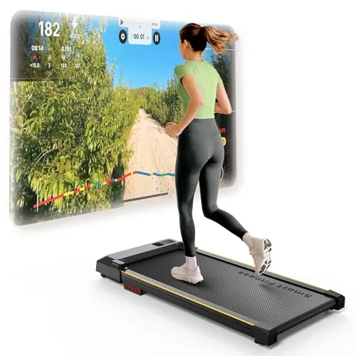UREVO Smart Walking Pad - Cinta de correr silenciosa y compacta para escritorio, 2,5 CV
