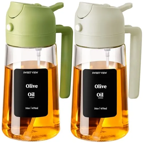 SWEET VIEW 470ml 2 en 1 Dispensador de Aceite y Pulverizador de Aceite