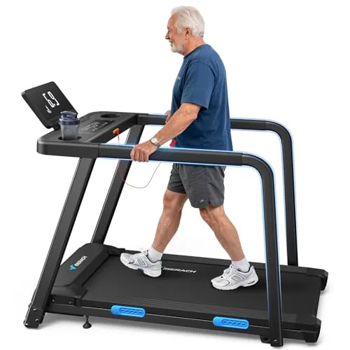MERACH T12B5 Cinta de Correr con Pasamanos de Seguridad para Mayores