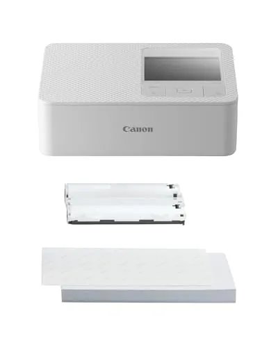 Canon Kit de Papel para Impresora fotográfica portátil SELPHY CP1500, Blanco - Impresora Bluetooth inalámbrica con Accesorios - Compacta y Ligera - con 54 Hojas de Papel 4x6