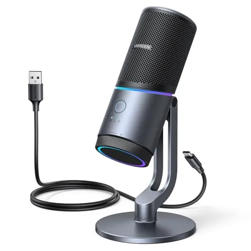 UGREEN Micrófono de Condensador USB para PC 24bit 96kHz