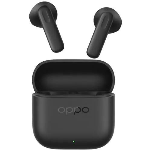 OPPO Enco Buds3 Auriculares Inalámbricos, Bluetooth 5.4, IP55 Resistente al Agua, 48 h Batería, AI Translation, 47ms Gaming-Modus, Negro
