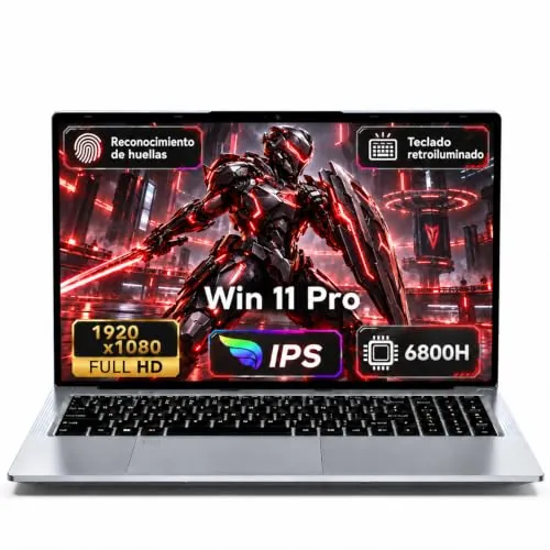 MITUNTUN 15,6" Portátil Gaming Laptop, R7 6800H, 32GB RAM, 1TB SSD, Win 11