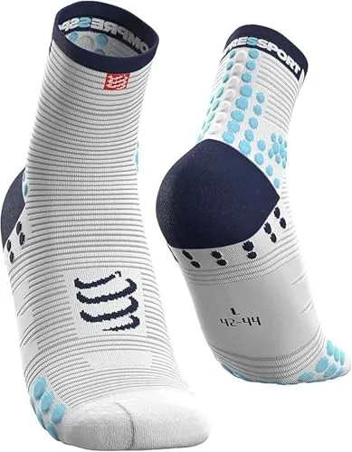 COMPRESSPORT Calcetines para Correr - Pro Racing Socks V3 Run High - Prevención de ampollas - Amortiguación y transpirabilidad - Correr y triatlón - para Entrenamiento y competición - Ligeros