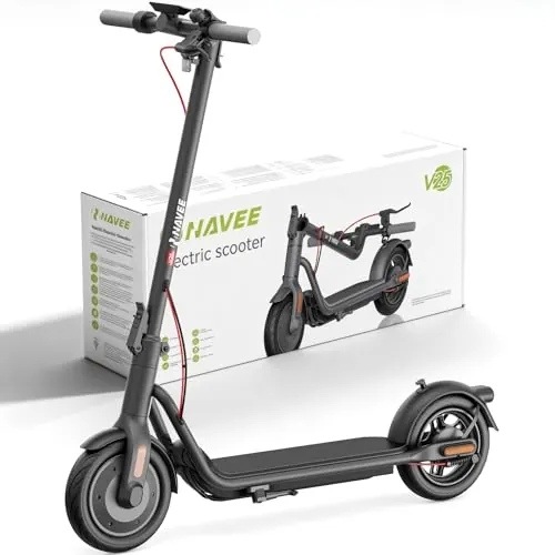 Patinete Eléctrico Adulto NAVEE V25, Autonomía 25 km, Neumáticos10