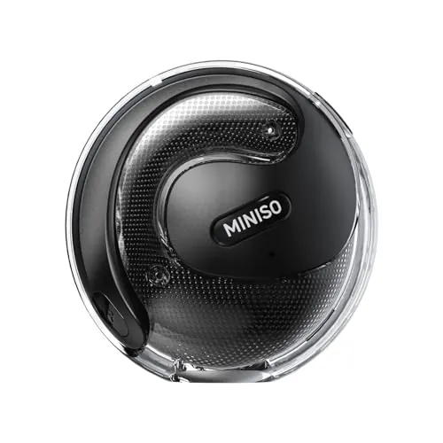 MINISO X15PRO AI Auriculares Traductores, Traductor Instantaneo de Voz 3 en 1 en Tiempo Real en 134 Idiomas con App, Compatible con iOS y Android, Negro