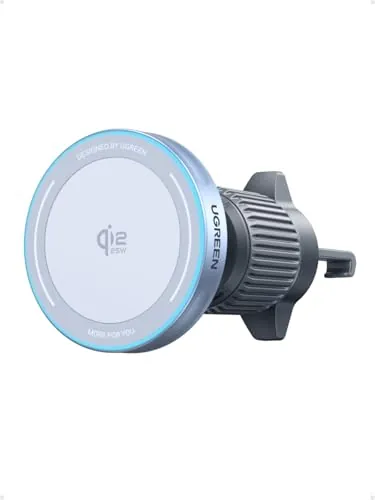 UGREEN MagFlow Qi2 25W Certificado Cargador MagSafe Coche Inalámbrico