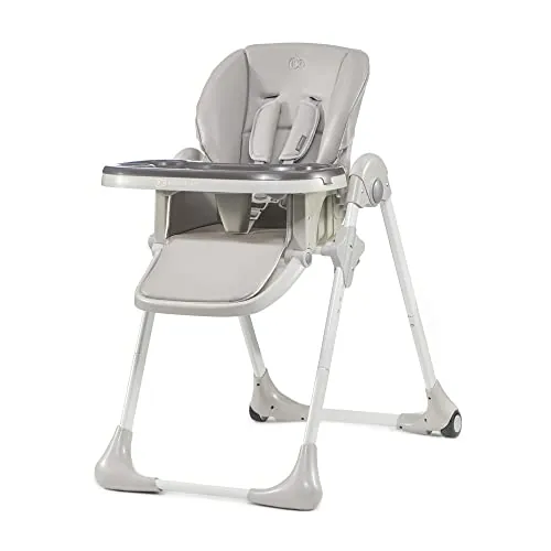 kk Kinderkraft Trona Bebé Ajustable Yummy, Bandeja, Hasta 3 Años, Gris