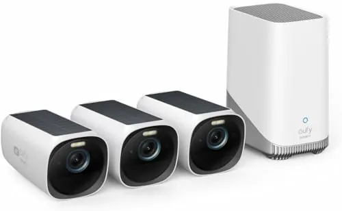 eufy Security Camara vigilancia WiFi Exterior Solar S330 eufyCam 3, 4K