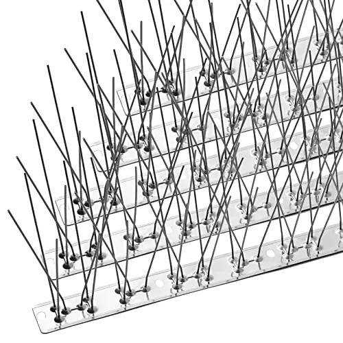 OFFO Pinchos Antipalomas, Pinchos para Palomas Inoxidable de 4,1m,Pinchos Palomas Exterior Resistente para Balcones, techos, Jardines o barreras privadas.
