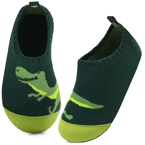 Kyopp Niños Zapatillas Niñas Ligeras Zapatillas Deslizantes Calcetines de Casa Transpirables Calcetines de Punto Niños Pequeños Bebé