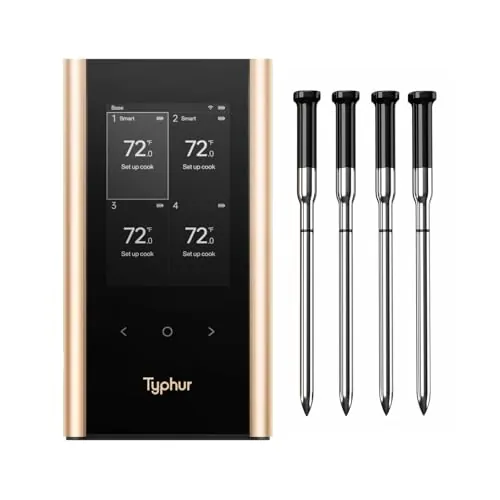 Typhur Sync Gold Termómetro Inteligente para Carne Inalámbrico con 4 Sondas