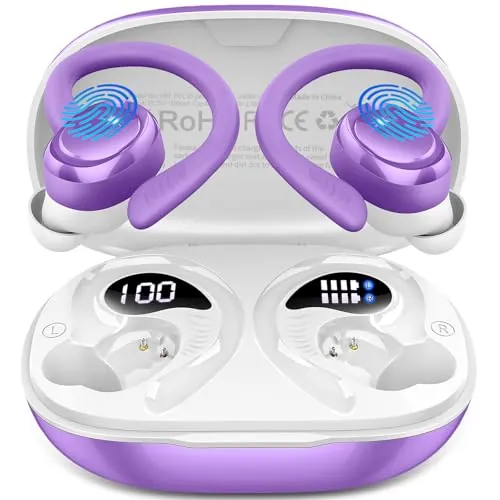 Auriculares Inalámbricos Deportivos 2026, 60H, Sonido por App, HiFi Estéreo