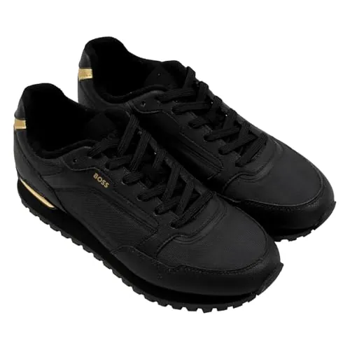 Boss Zapatos de Hombre con Cordones Zapatos Casuales Zapatillas Parkour-L Runn txhf, Negro, 43