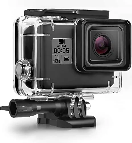Kuptone Carcasa Impermeable Compatible con GoPro Hero7Black/(2018) 6/5 Carcasa Impermeable Carcasa Protectora de Buceo Carcasa de 45 m con Soporte 6/5 Cámara de acción