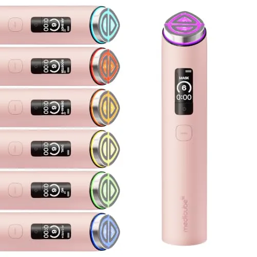medicube Booster Pro X2™ | Dispositivo Beauty 7 en 1 para Poros, Firmeza y Luminosidad, Modos Personalizados para Mascarillas, Cosmética Coreana, Rosa