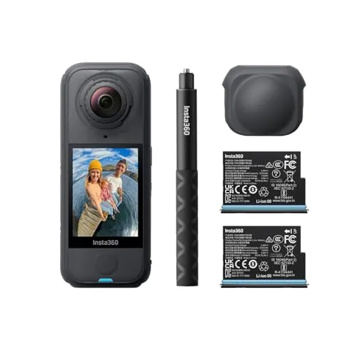 Insta360 X4 Air Paquete de Principiante Negro - 360 cámara 8K,Peso de 165 g