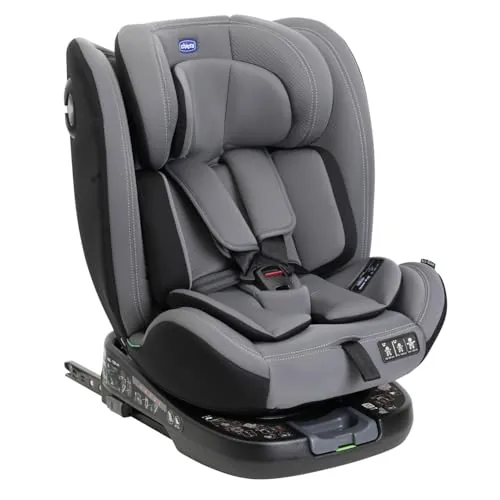 Chicco Unico Evo I-Size Silla de Auto, 0 a 36 Kg, Homologada ECE R129/03, Isofix Giratoria a 360° y Reclinable, Grupo 0/1/2/3 de 0 a 12 Años